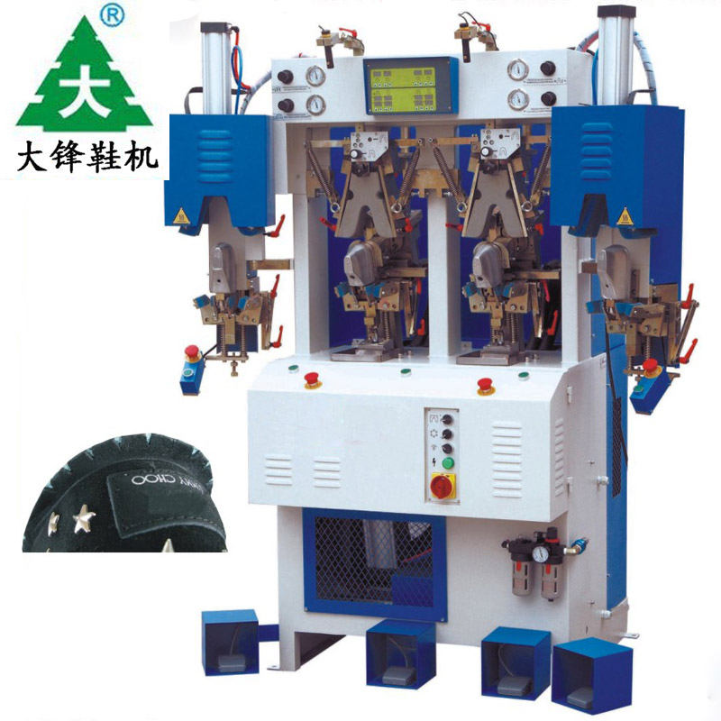 two cold and two hot counter moulding machine for stitch-down shoes